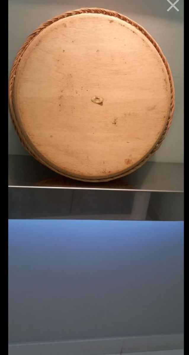 Vassoio design  midollino e legno