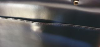 Borsetta vintage pelle blu