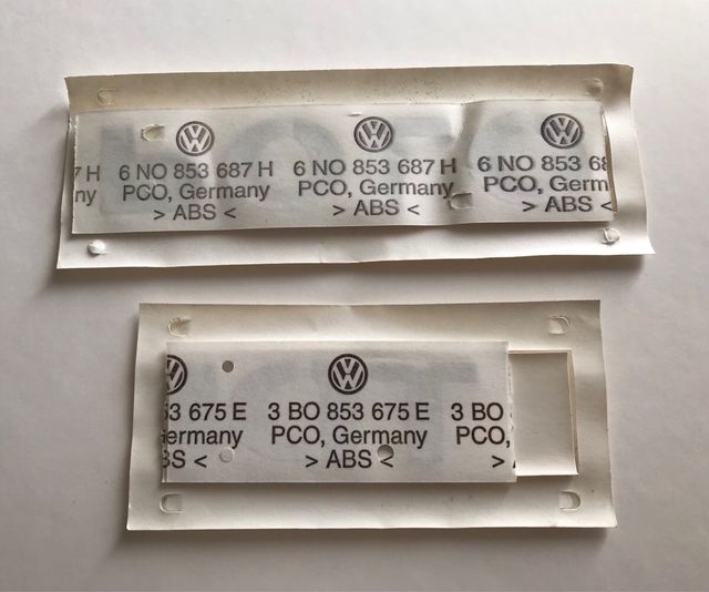 Emblemas / Insignias (2) VW Polo TDI