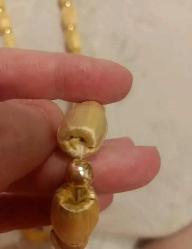 Falda larga con estampado paisley y regalo collar