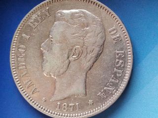 Moneda 5 pesetas 1871 *75