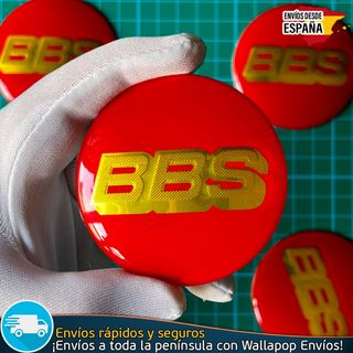 X4 Emblemas BBS 65mm Pegatinas Emblemas Tapacubos