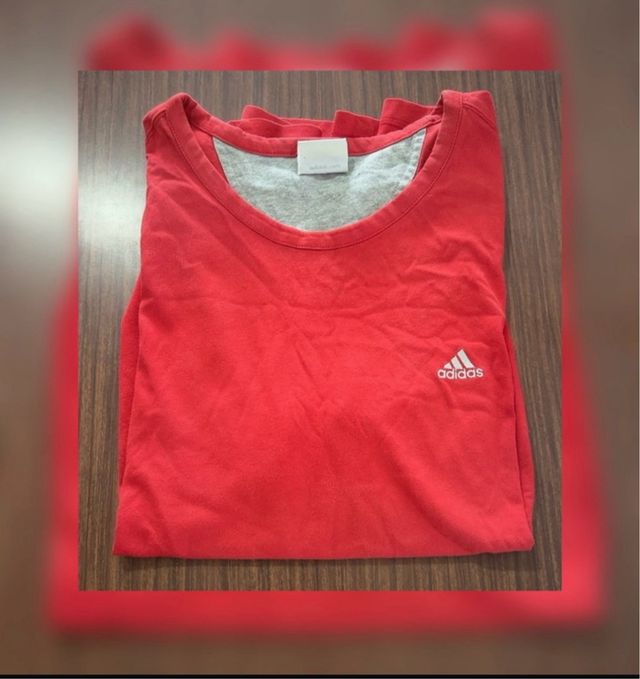 Camiseta tirantes rojo adidas vintage