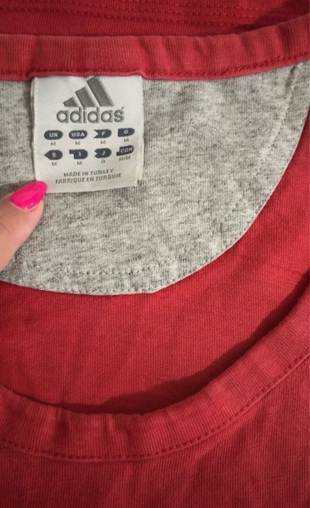 Camiseta tirantes rojo adidas vintage