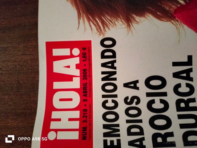 Revista Hola 3218. Adiós a Rocío Durcal.