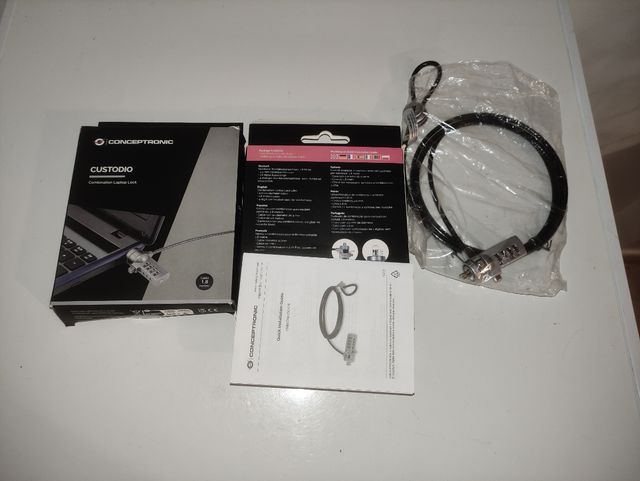 2 Cables seguridad nuevos laptop portatil candados