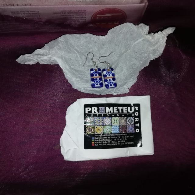 pendientes cerámica bisutería.