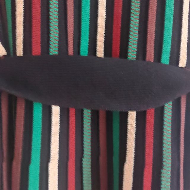 Vestido marca Suncoo rayas con cinturón. XS