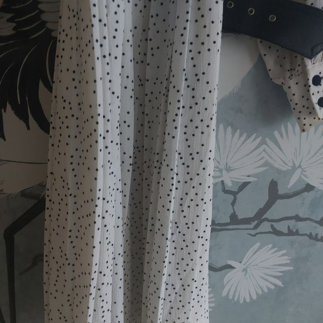 Vestido lunares midi  Zara. XS