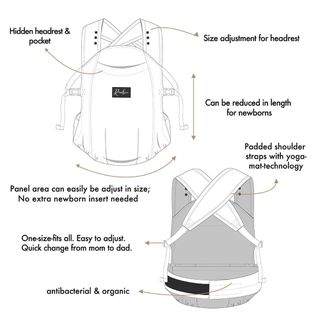 Mochila portabebés Rooky baby porta bebé
