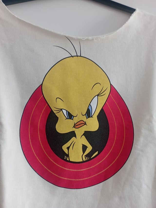 Camiseta top Piolin manga corta para mujer
