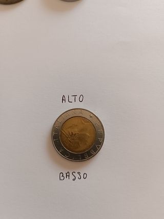Moneta da 500 lire italiane ISTAT