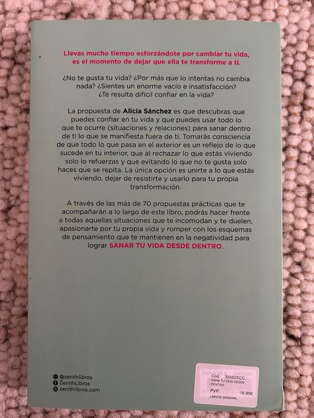 Libro “Sana tu vida desde dentro”