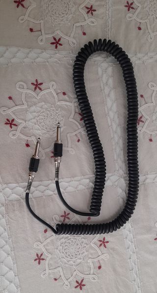 Cable audio bajo de guitarra eléctrica