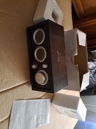 Radio vintage reloj Madera