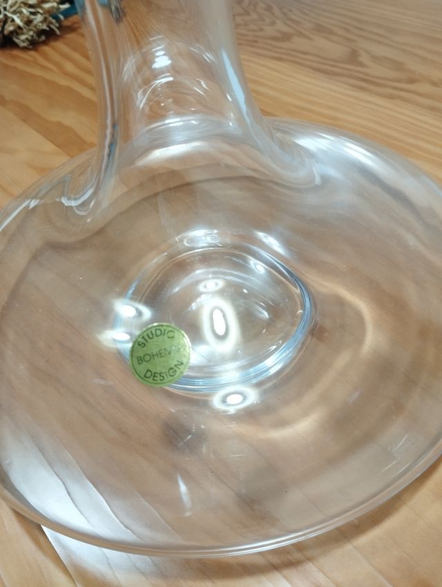 Decantador vino cristal Bohemia