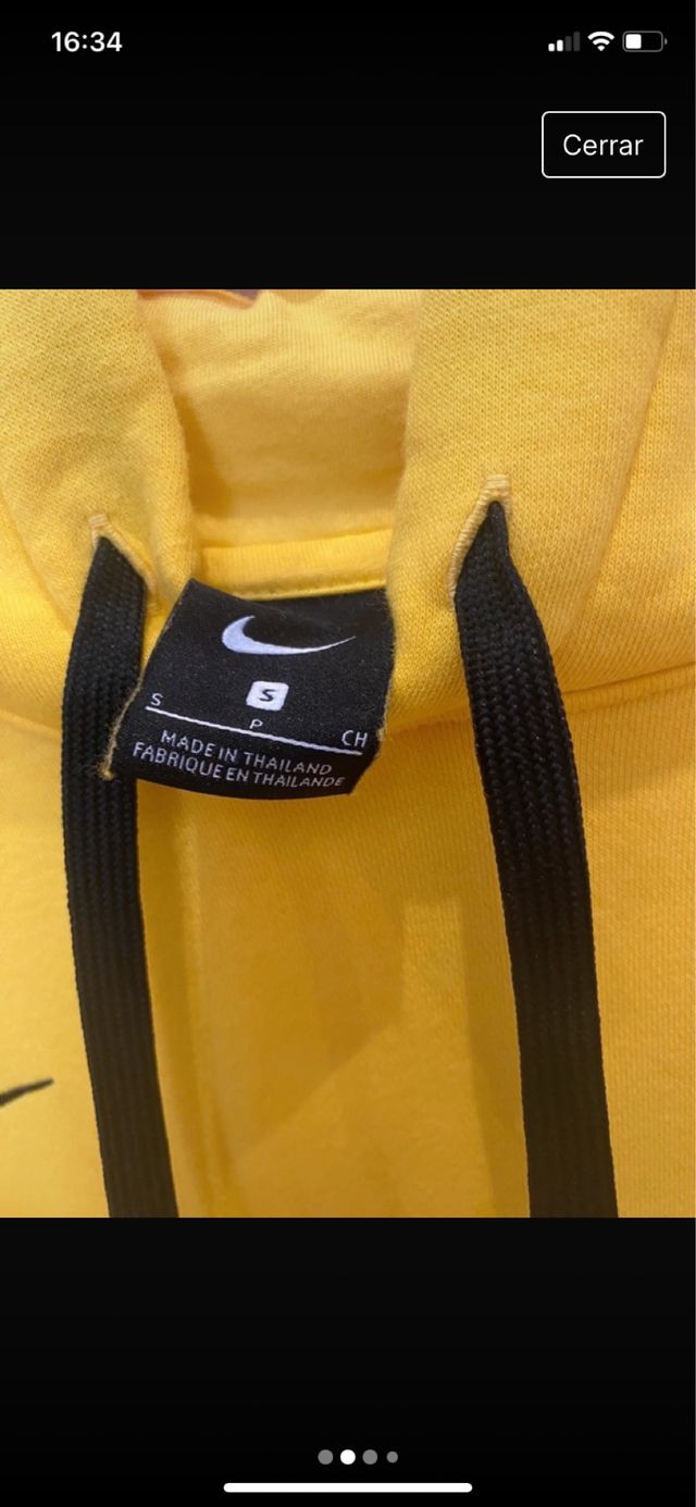 Sudadera nike amarilla