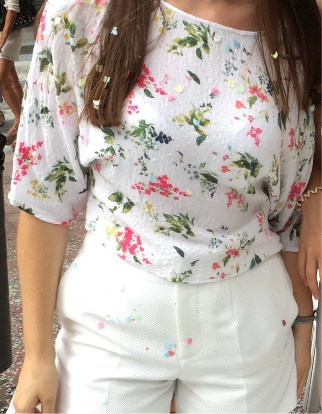 Blusa flores