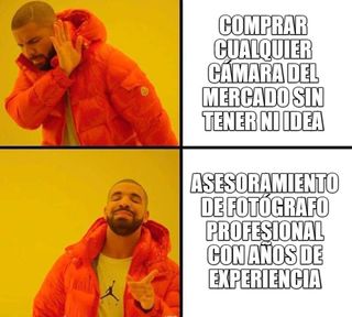 Asesoramiento compra material fotográfico