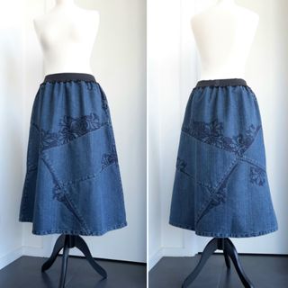 Falda Larga Vaquera Vintage 