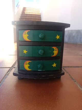 Joyero de madera echó a mano 🪬