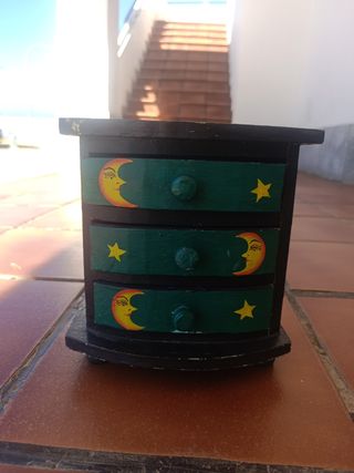 Joyero de madera echó a mano 🪬