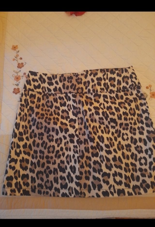 Minifalda Animal Print Mango
