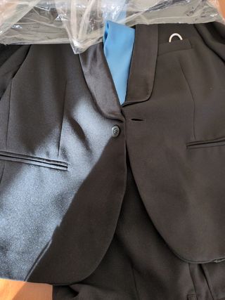 Traje smocking negro