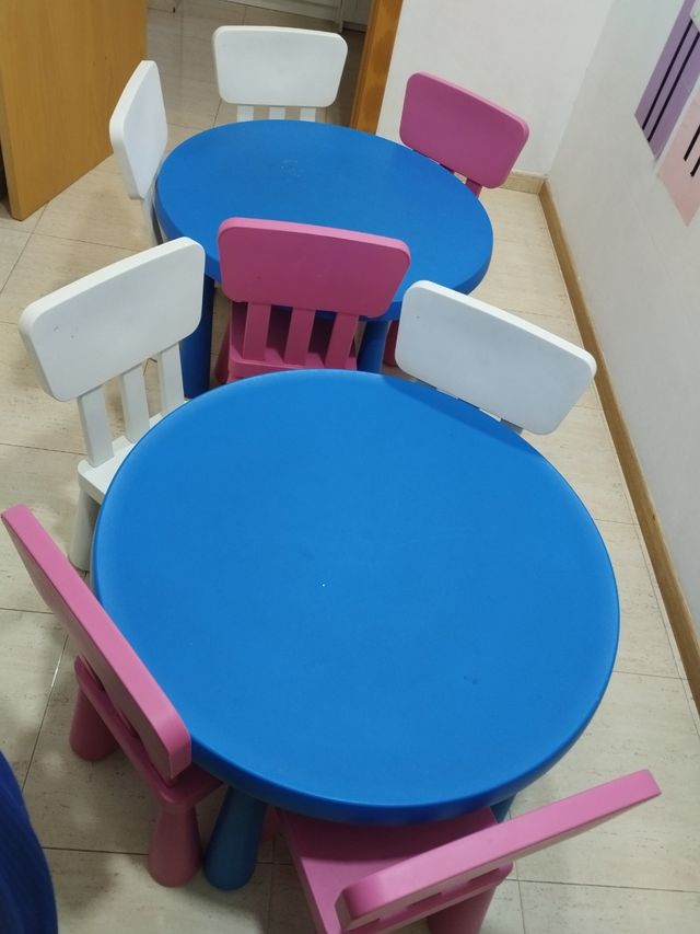 Pack de Mesa y Sillas infantiles