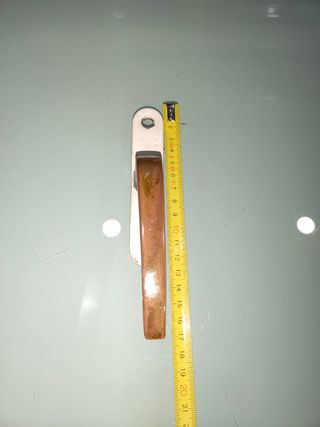 Antiguo tirador manillar agarrador bronce hierro