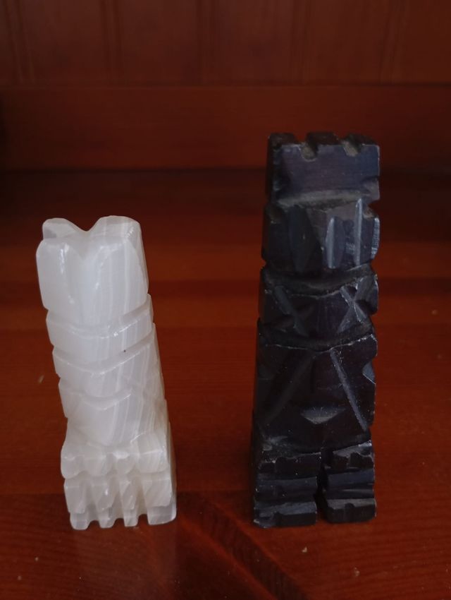 Juego ajedrez mármol azteca