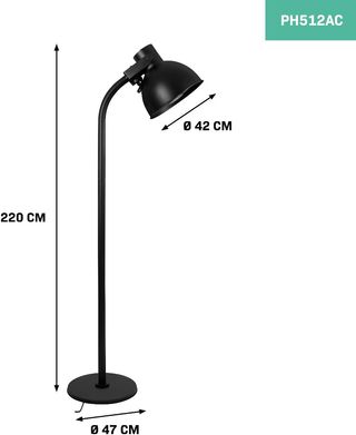 Riscaldatore a infrarossi 2000W con base appoggio