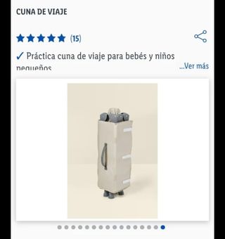 Cuna de viaje con colchon viscolastico