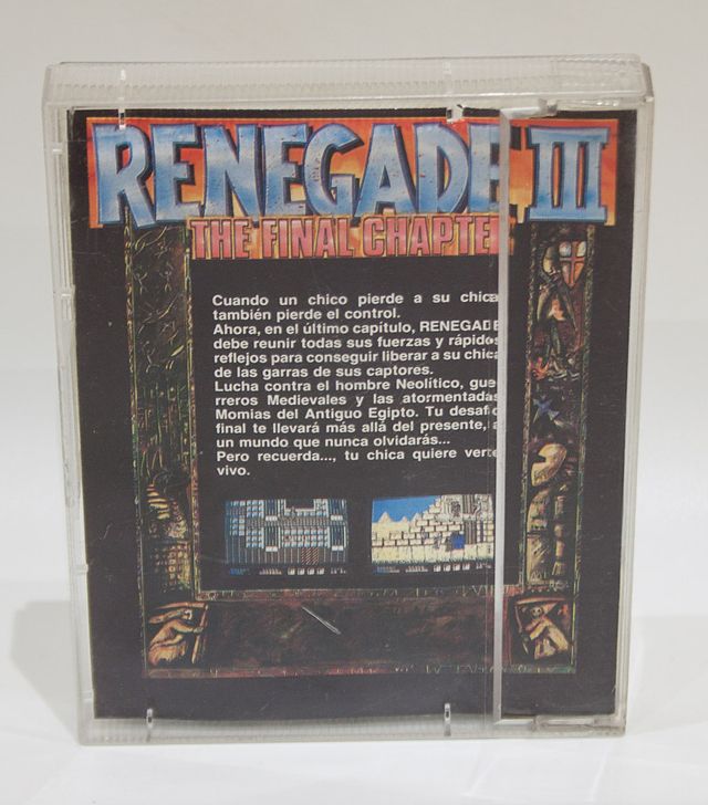 JUEGO SPECTRUM. RENEGADE III. ERBE. 1989.