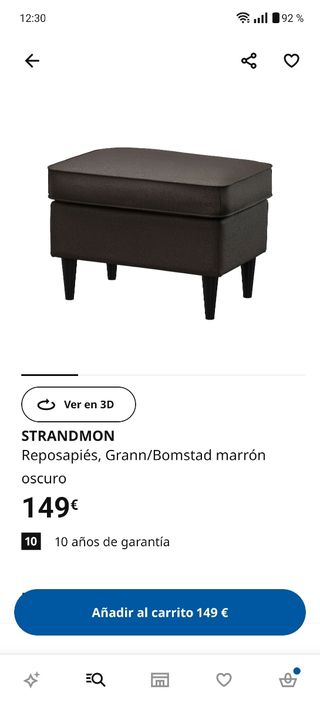 Poggiapiedi Ikea strandmon