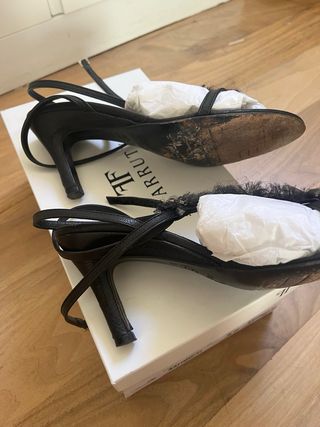Sandalias Farrutx negras piel t37