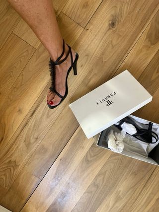 Sandalias Farrutx negras piel t37