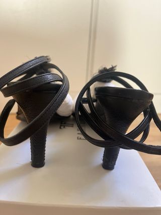 Sandalias Farrutx negras piel t37