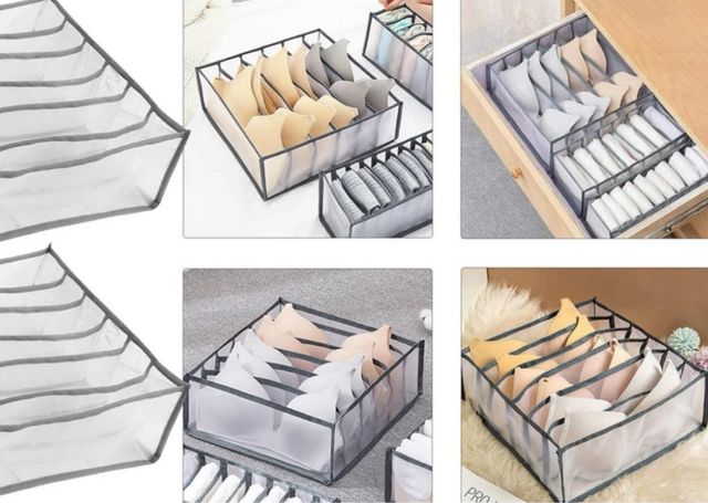 Organizador para ropa interior, 6 divisores