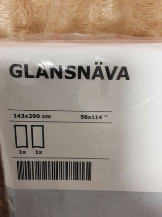 Cortinas gris claro sin estrenar Ikea