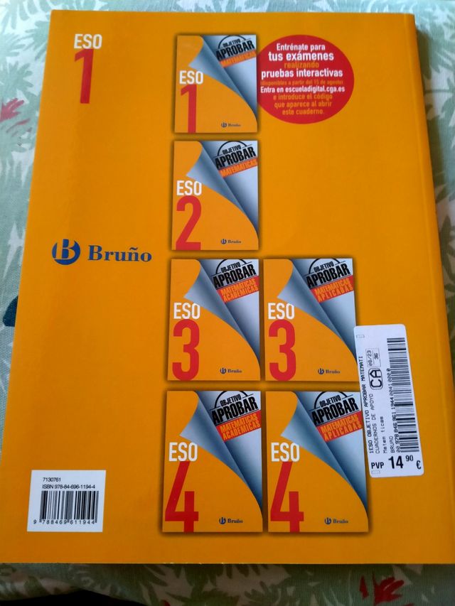 Libros de texto de 6 de primaria, y de 1 de la eso