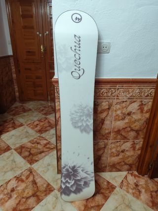 Tabla snowboard con fijaciones 149