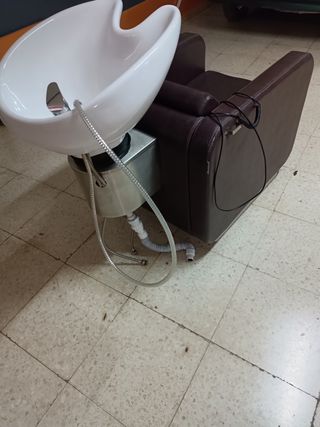 Lavacabezas con butaca electrica