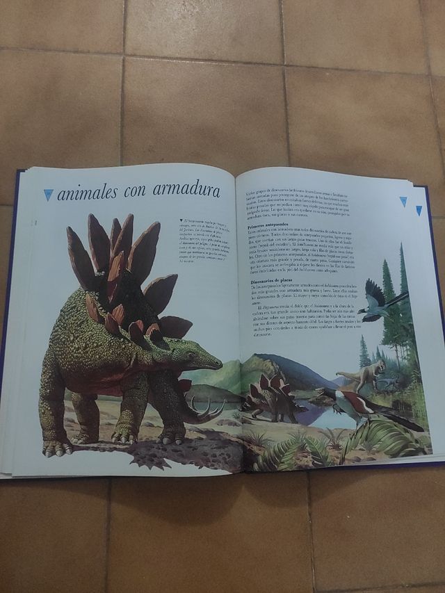 El libro ilustrado de los dinosaurios.