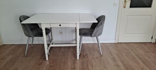 Tavolo MESA BLANCA INGATORP di Ikea, modello Ingartorp