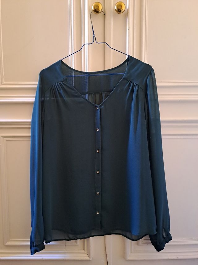 Blusa transparente mujer