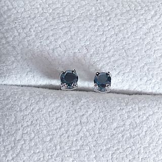 Pendientes de plata moissanita verde