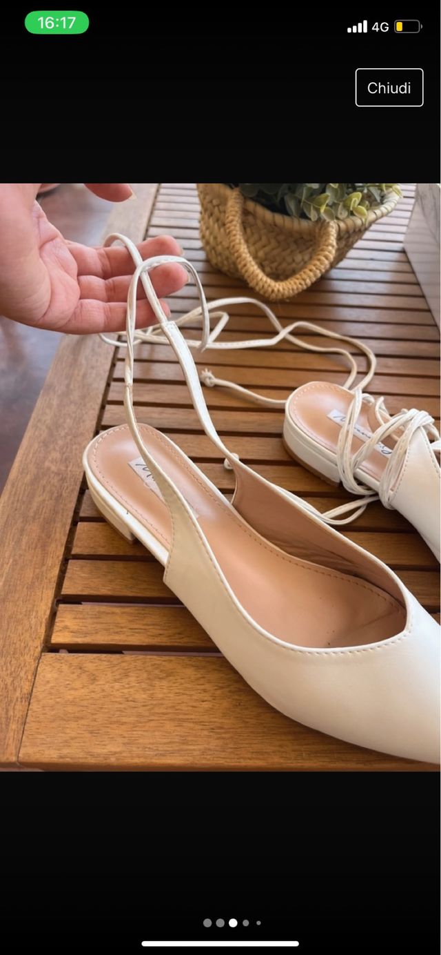 Sandali a punta alla schiava donna