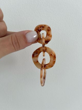 Pendientes largos nacar Stradivarius