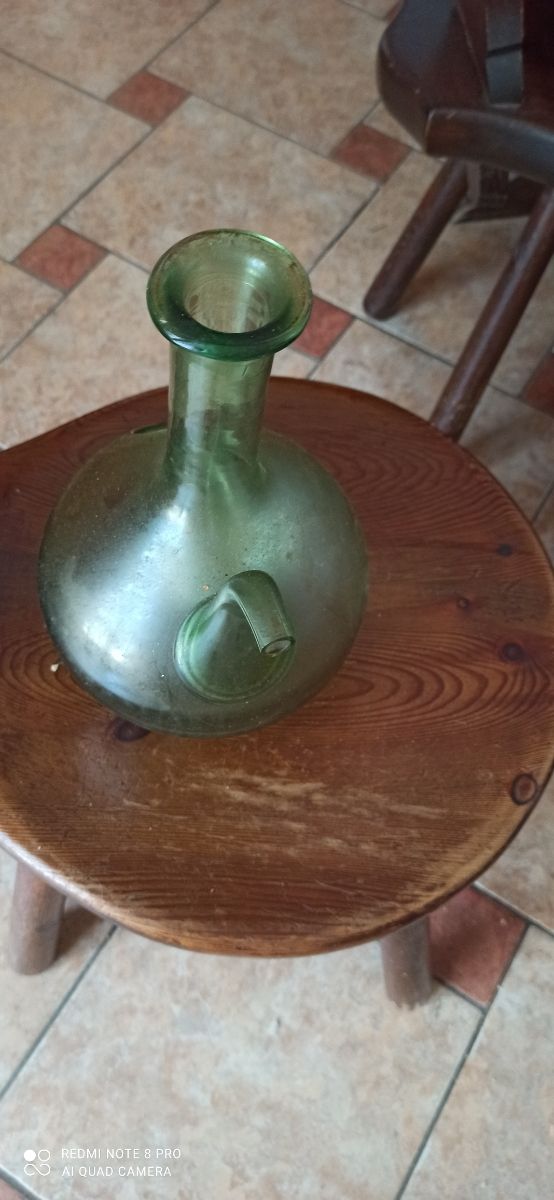 Decanter verde smeraldo per vino